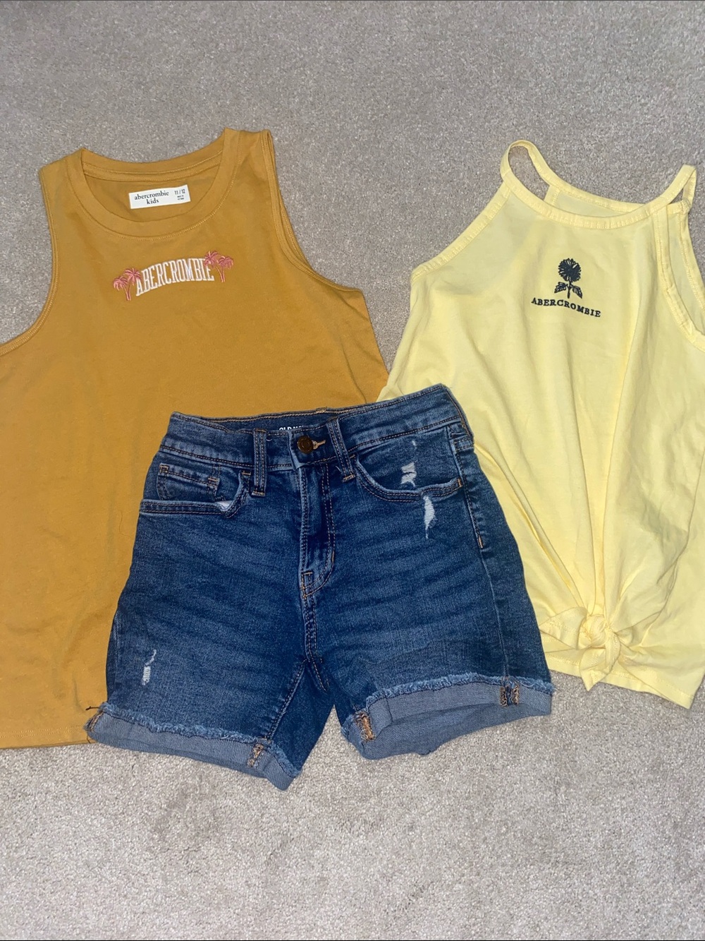 Bundle Abercrombie Yellow & Mustard Tank